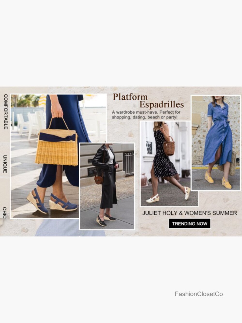 Manmade Leather Wedges Espadrilles Slingback Closed-toe Sandals - Picture 7 of 7